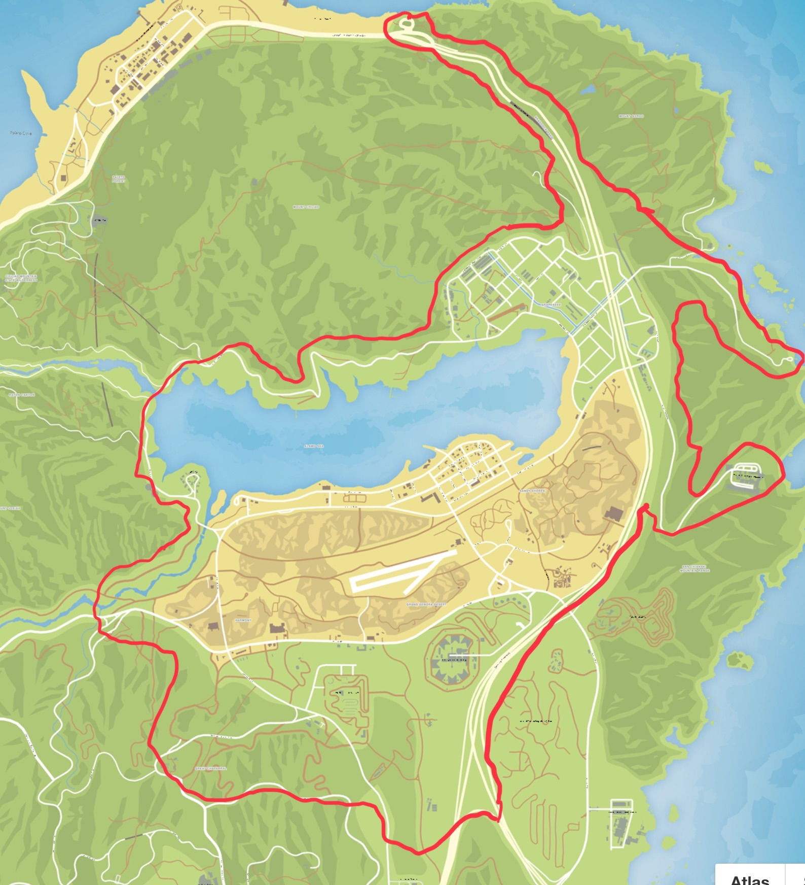 Sandy Shores Area Of Play